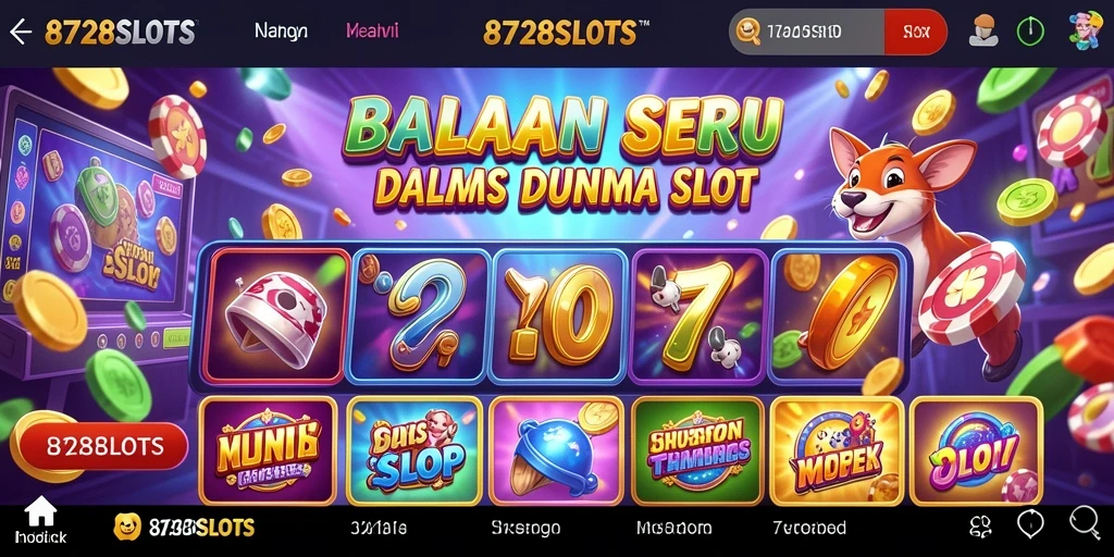 Screenshot gameplay 8728SLOTS menampilkan aksi balapan yang mendebarkan dan elemen slot.