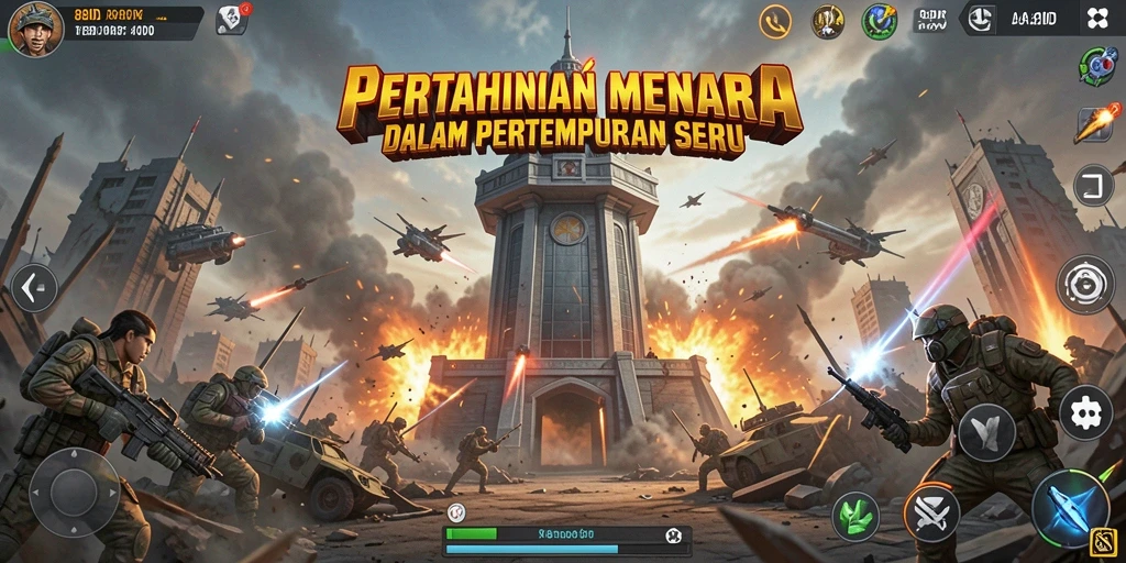 Gameplay seru Tower Defense dengan menara strategis dan musuh yang menantang.