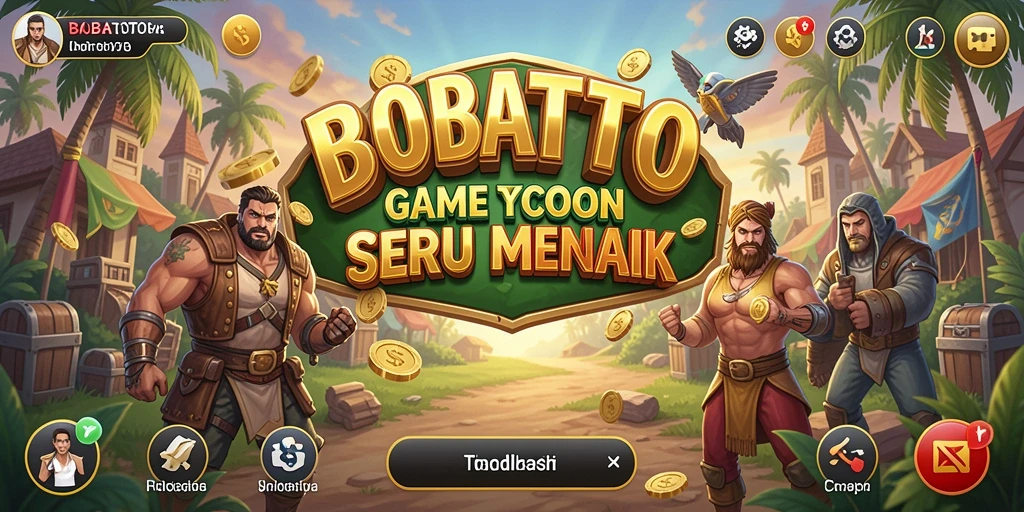 Tampilan gameplay menarik dari BOBATOTO yang menggambarkan simulasi Tycoon.