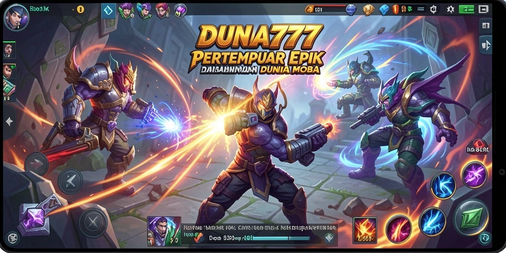 Tampilan mendebarkan dari gameplay DUNIA777 yang penuh aksi.