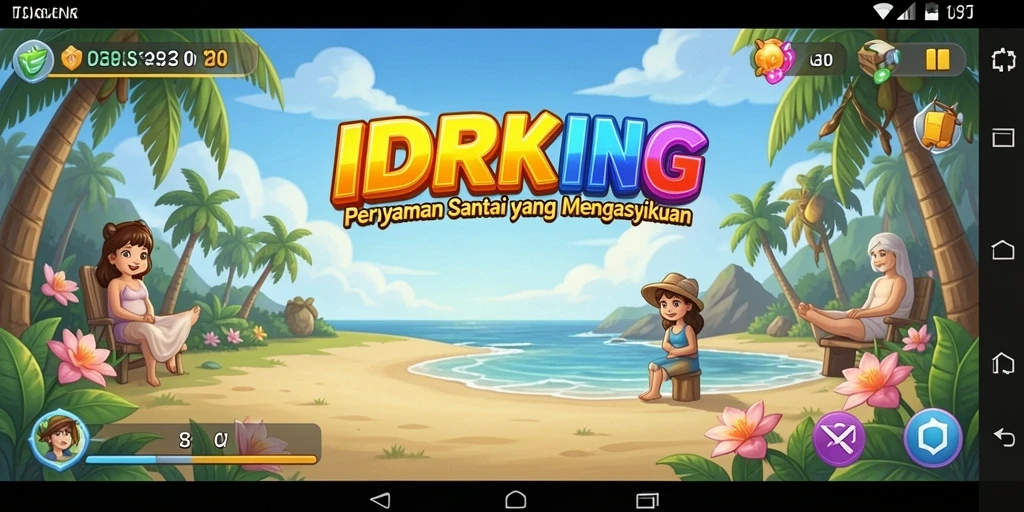 Tangkapan layar gameplay yang penuh warna dan menarik dari IDRKING.