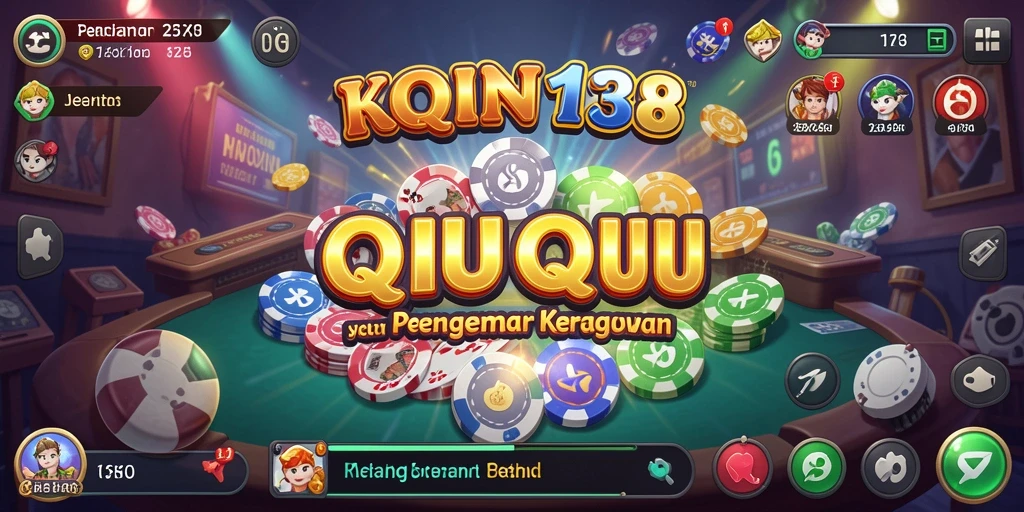 Tangkapan layar menunjukkan aksi seru dalam permainan QiuQiu KOIN138.