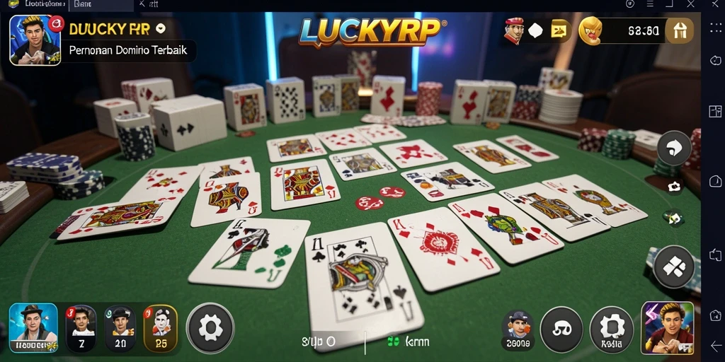 Tampilan gameplay yang seru dan interaktif dari LUCKYRP.