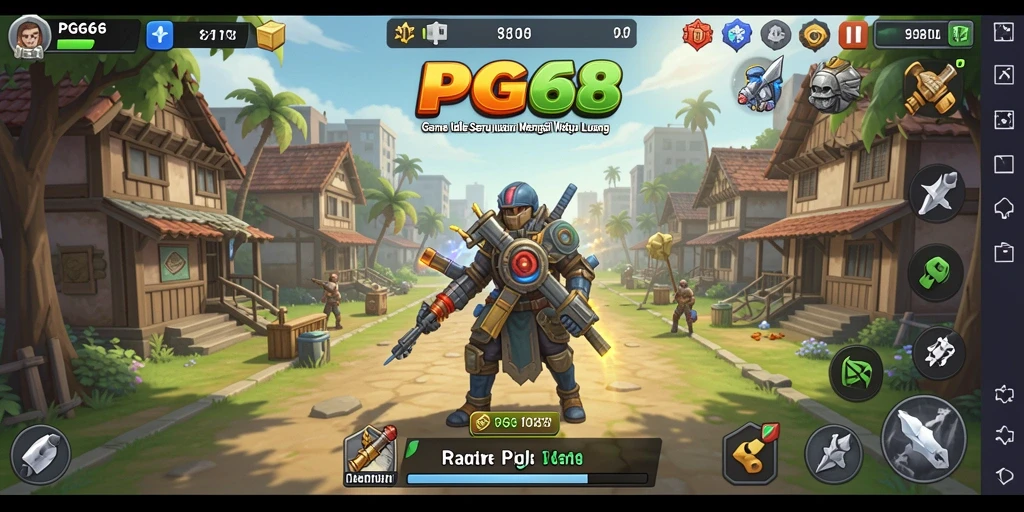 Tangkapan layar PGG68 menunjukkan karakter lucu dalam gameplay Idle yang menyenangkan.
