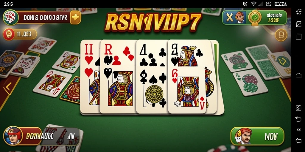 Screenshot gameplay RSNVIP7 yang menunjukkan aksi seru permainan Domino.