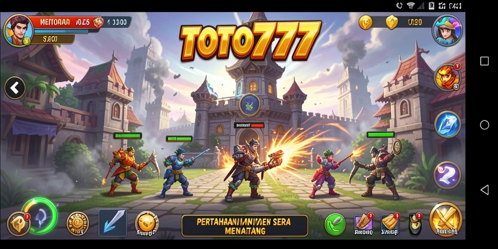 Screenshot gameplay Tower Defense yang menegangkan di TOTO777.